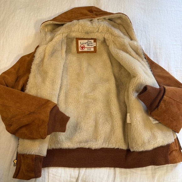 Vintage Sears The Leather Shop Suede Hooded Jacket - Picture 7 of 16